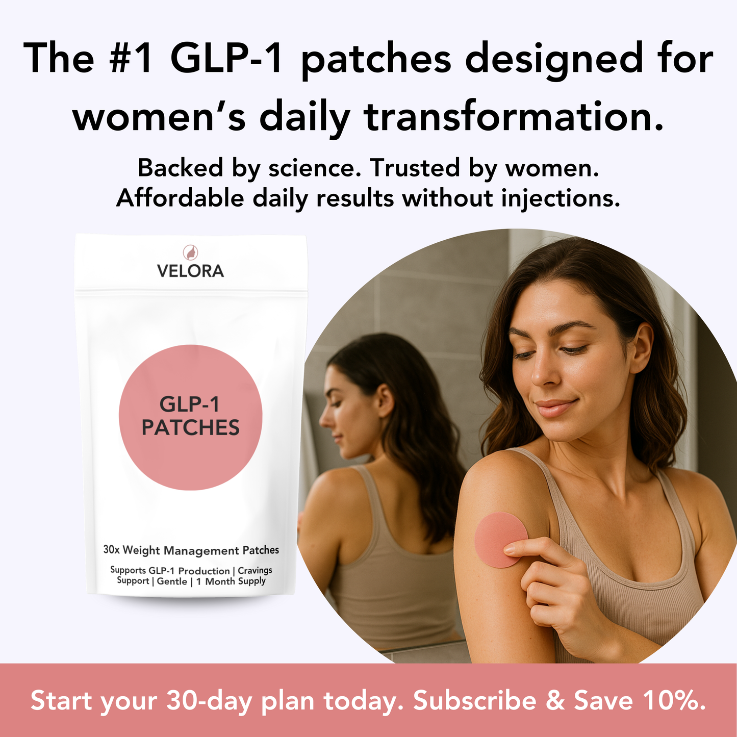 30 Day GLP-1 Weight Loss Patches (One Month Supply)